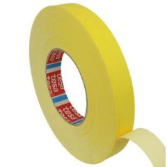 Photo TESA : Ruban adhésif jaune en vinyle - 19 mm x 50 m (Rouleau)