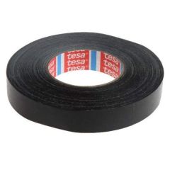 Photo TESA : Ruban adhésif noir en vinyle - 25 mm x 50 m (Rouleau)
