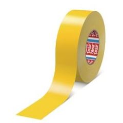 Photo TESA : Ruban adhésif jaune en vinyle - 50 mm x 50 m