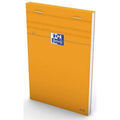 Photo OXFORD : Bloc-notes quadrillé - Couverture orange - 110 x 170 mm Feuille blanche