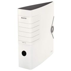 Photo Classeur solide à levier - Dos 82 mm - Blanc : LEITZ 1112-00-01