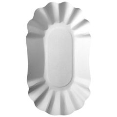 Photo Barquette à frites ovale - 105 x 175 x 30 mm PAP STAR Pure