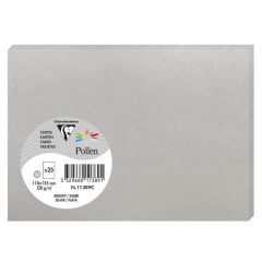 Photo POLLEN Carte Argent 110 x 155 mm C6 11389C Clairefontaine