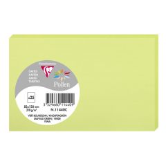 Photo Carte en papier - 82 x 128 mm - Vert Bourgeon : POLLEN Lot de 25 