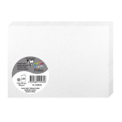 Photo Cartes double en papier - 110 x 155 mm C6 - Blanc irisé - CLAIREFONTAINE Pollen