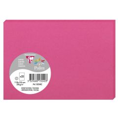 Photo Cartes en papier - C6 110 x 155 mm - Rose Fuchsia CLAIREFONTAINE Pollen Lot de 25