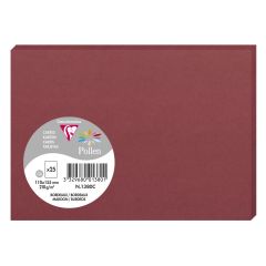 Photo POLLEN Carte Bordeaux 110 x 155 mm C6 1380C Clairefontaine