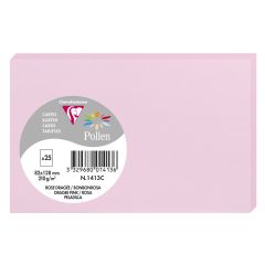 Photo Carte en papier - 82 x 128 mm - Rose Dragée : POLLEN Lot de 25 