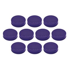 Photo Lot de 10 Aimants ronds Ergo - 30 mm - Violet : MAGNETOPLAN 1664011