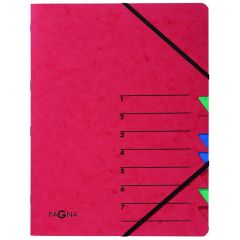 Photo 24061-01   Pagna : Trieur à élastiques 7 compartiments - Rouge