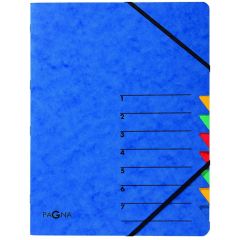 Photo Trieur à élastiques 7 compartiments - Bleu PAGNA