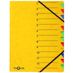 Photo 24131-05  Pagna : Trieur à élastiques 12 compartiments - Jaune