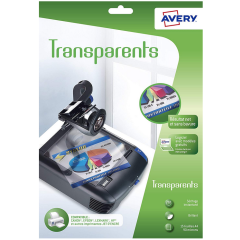 Photo Film Transparent pour rétroprojecteur - A4 AVERY 2503