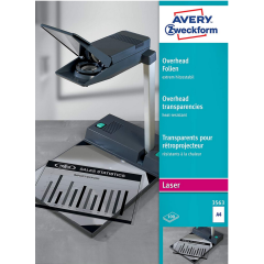 Photo Film transparent thermostable pour rétroprojecteur - A4 AVERY