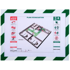 Photo Pochette d'affichage magnétique - A4 - Blanc / Vert EXACOMPTA