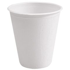 Gobelets jetables en canne à sucre - 0,20 L - Blanc NATURE STAR