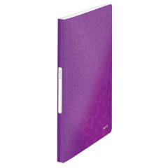 Photo Protège-documents A4 - 40 pochettes - Violet LEITZ WOW