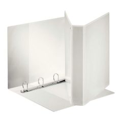 Photo Classeur personnalisable avec 3 Pochettes - Blanc - 4 anneaux de 30 mm : ESSELTE