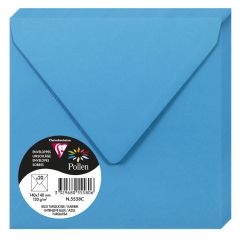 Photo Enveloppe POLLEN Bleu Turquoise Format  140 x 140 mm 5558C