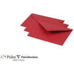 Photo Enveloppe POLLEN Rouge groseille Format  75 x 100 mm 5580C