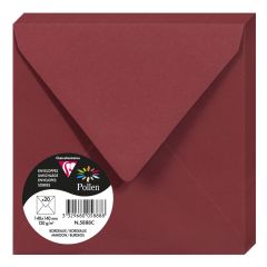 Photo Enveloppe POLLEN Bordeaux Format  140 x 140 mm 5888C