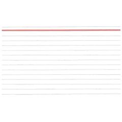 Photo Fiches Bristol lignées - 100 x 150 mm - Blanc ELVE