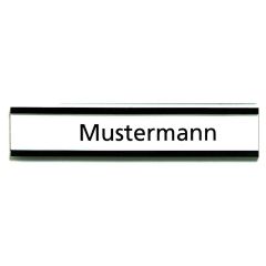 Photo Porte-étiquette magnétique C-profil - 50 x 10 mm - Marron : FRANKEN