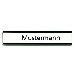 Photo Porte-étiquette magnétique C-profil - 75 x 15 mm - Marron : FRANKEN