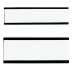Photo Porte-étiquette magnétique C-profil - 75 x 40 mm - Marron : FRANKEN