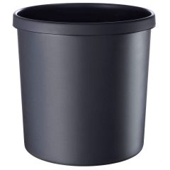 Photo Corbeille à papier ininflammable - 18 litres Noir : HELIT H6106495