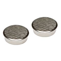 Photo Aimants ronds - 25 mm - Chrome FRANKEN HM25CR Lot de 2