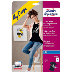 Photo Films transfert T-shirts foncés - Blanc AVERY MD1003