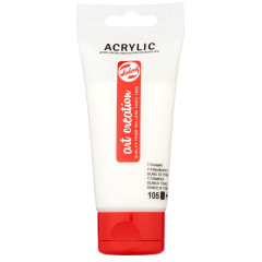 Photo Peinture acrylique ArtCréation - Blanc titane - 75 ml ROYAL TALENS