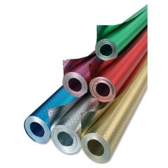 Feuille d'Aluminium - Petites étoiles - Rouge 500 mm x 10 m : FOLIA Image