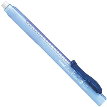 Stylo gomme - Bleu transparent : PENTEL Clic Eraser 2 Visuel