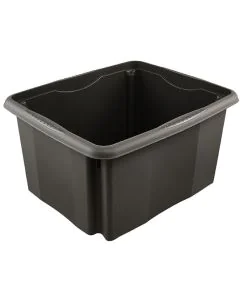 Boîte de rangement Eco-line - 24 litres - Graphite : KEEEPER Emil Eco