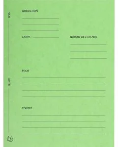 Dossier de plaidoirie  Avocat  - Vert tilleul  220103E Exacompta