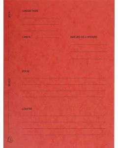 Modele Dossier de plaidoirie Avocat Exacompta - Rouge Avocat Exacompta 220105E