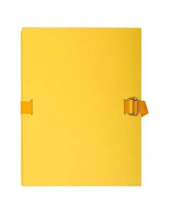 EXACOMPTA Chemises toilées à sangle - Jaune 223035E