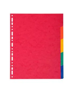 EXACOMPTA : Jeu de 5 intercalaires neutres en carte lustrée 2405E