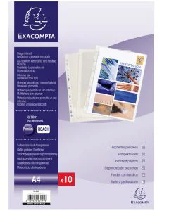 3195E Pochettes perforées Exacompta A4 vertical