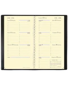 Agenda de poche 2025 - Planorizon - 88 x 170 mm QUO VADIS intérieur