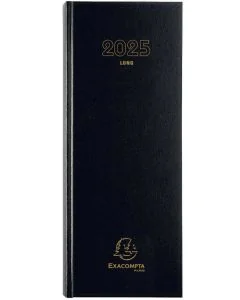 Agenda Journalier 2025 - 135 x 340 mm - Format Long EXACOMPTA