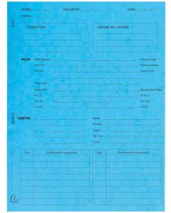 Dossier de Procédure Avocat - Chemises - Bleu EXACOMPTA modèle