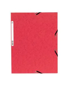 Lot de 50 chemises à élastiques 55305E Rouge Exacompta