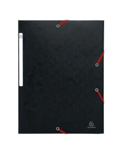 EXACOMPTA 55751E - Chemises à élastiques Scotten - Noir