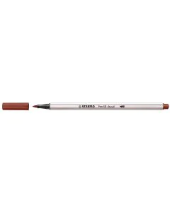 Photo STABILO : Stylo-feutre Pen 68 Brush - Brun