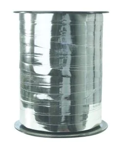 Ruban cadeau bolduc - Métallique Argent : CLAIREFONTAINE image