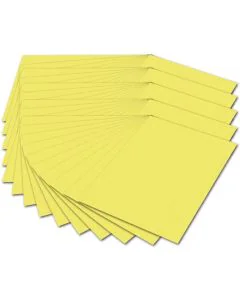 Carton de Bricolage A4 - Jaune citron - 300 g/m² : FOLIA Lot de 50 Visuel