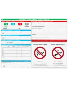Panneau d'affichage obligatoire EXACOMPTA 6680E